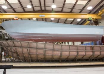 The stages of building a boat