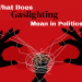 What does gaslighting mean in politics