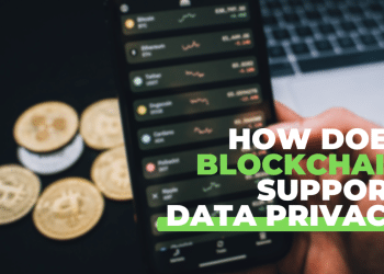 How does blockchain support data privacy