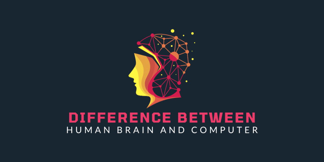 differences between the human brain and computer