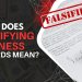 What does falsifying business records mean