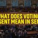 What does voting present mean in the senate